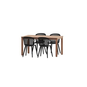 Amazonia 5pc Eucalyptus Rectangular WhisperWeave Outdoor Dining Set - 1 of 4