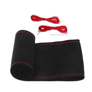 Unique Bargains Car Hand Sewn DIY Steering Wheel Cover 4.13" Width - 1 of 4