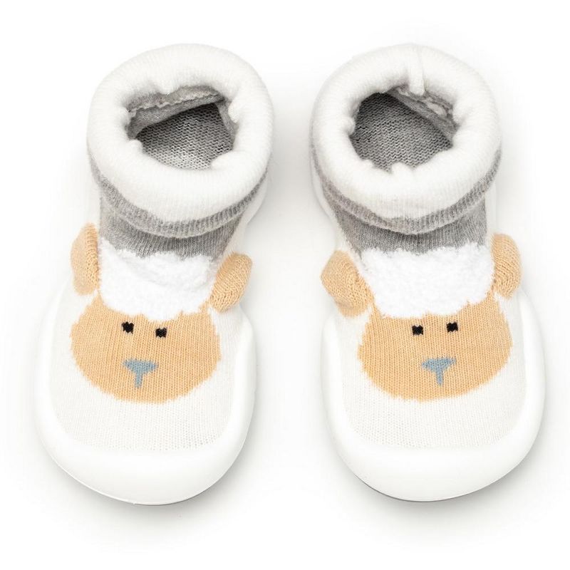 Komuello Baby Boy/Girl First Walk Sock Shoes Little Lamb, 1 of 10