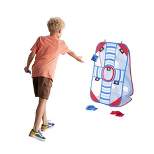 HearthSong 3-in-1 Portable Pop-Up Target Game Set with 6 Bean Bags—Skee-Ball, Bean Bag Toss, and Bulls-Eye Target