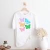 Simply Sage Market Women's Checkered Butterflies Short Sleeve Garment Dyed Tee - XL - White - 3 of 3
