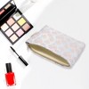 Unique Bargains Fashionable Floral Print Handheld Makeup Bag Light Blue Pink 1 Pc - 4 of 4