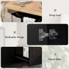 Mobile Kitchen Island with Fold-Down Leaf, Built-In Storage Shelf, Three-Level Sliding Cabinet Organizer, and Spice Storage Rack - 4 of 4