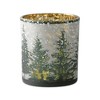 Frosted Pine Mercury Glass Candle Holder (Set of 3) - 4 of 4