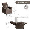 Power Recliner Chair with Massage & Heat, Chenille Fabric, Solid Wood Frame, 8 Vibration Modes, Adjustable Back & Footrest-Cuddlewood - 4 of 4