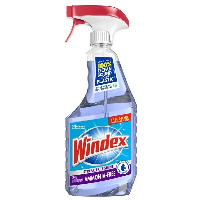 Windex Ammonia-Free Glass Cleaner Spray Crystal Rain Scent - 26oz