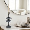 Decorative Candle Holder for Taper Candles - Modern Glass Candlestick Holder with Disc and Sphere Design for Table Décor - 2 of 4