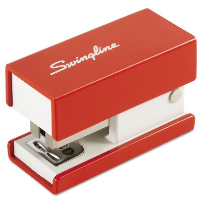 Swingline Mini Fashion Stapler 12-Sheet Capacity Red 87873