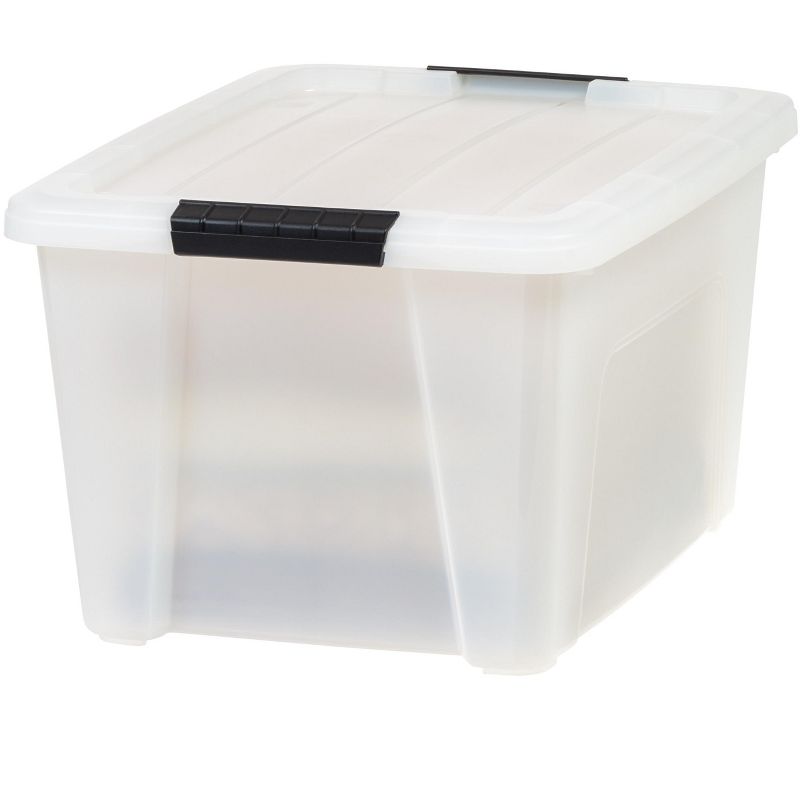 IRIS USA Plastic Storage Bins with Lids and Secure Latching Buckles, 6 of 8