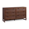 Hatteras Modern Boho 6-Drawer Dresser with Solid Wood & Natural Rattan Accents-Teamson Home - 2 of 4