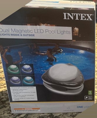 Intex 28697e Underwater Multi Color White Led Magnetic Above