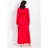 Avenue Women's Plus Size Faux Wrap Flare Maxi Dress - 3 of 4