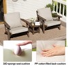 Pellebant Patio Chair Cushions Waterproof for Outdoor Furniture with Removable Cover Deep Seat & Back Cushion - 4 of 4