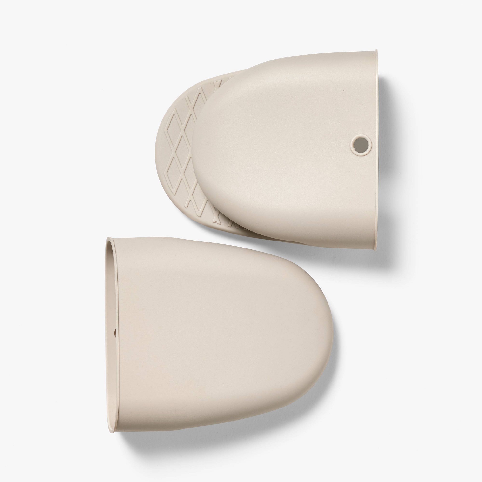 2pc Silicone Mini Oven Mitts Light Gray - Figmint™