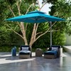 TiramisuBest 9ft Aluminum Cantilever Tilt Patio Umbrella with Center Pole - Lake Blue (Not Base) - 3 of 4