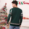 Mens Christmas Sweaters 2025 Crew Neck Pullover Sweater Holiday Ugly Christmas Sweaters for Family, Couples,Green - M - 3 of 4