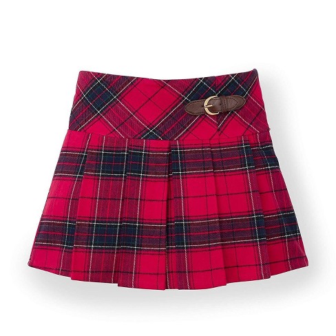Hope & Henry Pleated Woven Skirt (red Plaid, 6-12 Months) Target