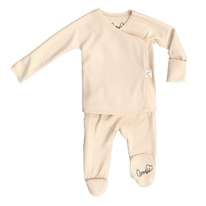 Bonsie Skin to Skin Babywear - Footie - Oat - 1 of 4