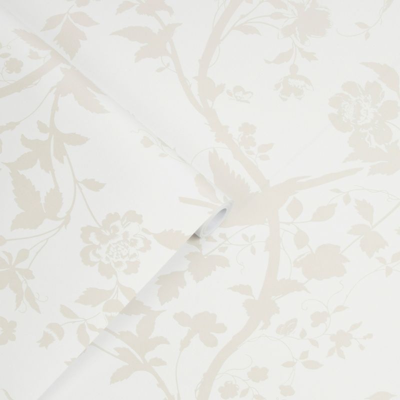 Laura Ashley Oriental Garden Pearlescent White Wallpaper, 3 of 6