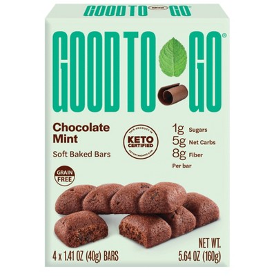 GOOD TO GO Chocolate Mint Bars - 5.64oz/4pk