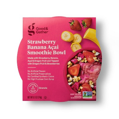 Frozen Acai Strawberry Banana Chia Smoothie Bowl - 6.1oz - Good & Gather™