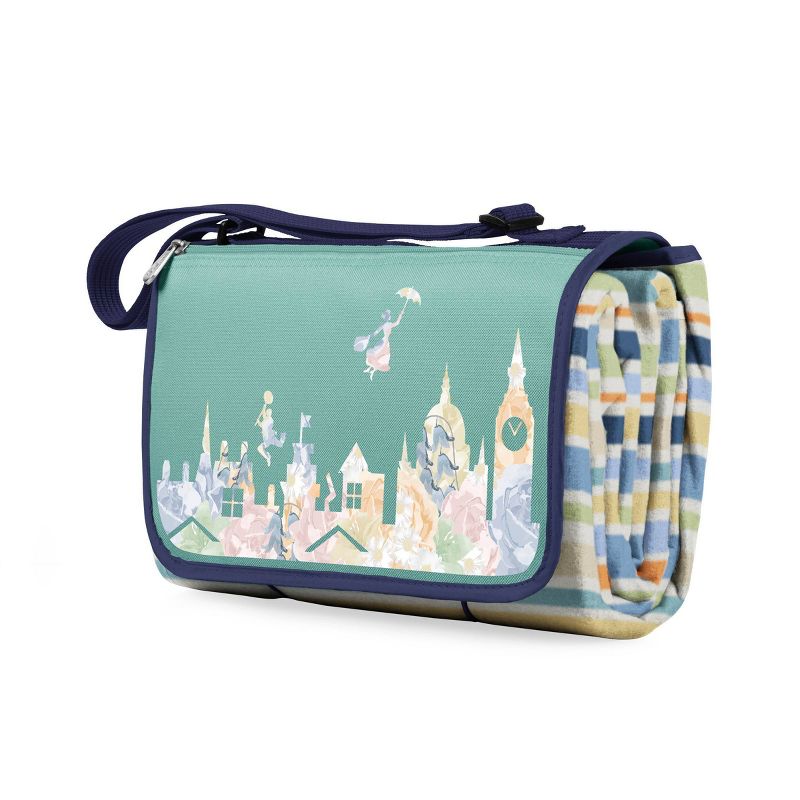 Picnic Time Disney: Mary Poppins Blanket Tote Outdoor Picnic Blanket - St. Tropez Stripes, 4 of 7