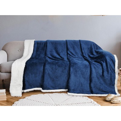 Tirrnia 60"x80" Fleece Plush Bed Blanket, Reversible Blanket for Bed and Couch, Oversized Bed Throw