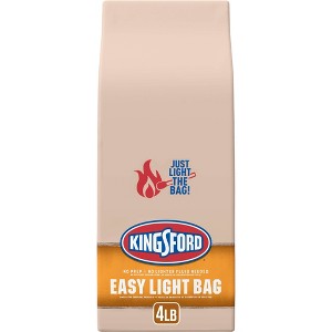 Kingsford 4lb Easy Light Bag: Patio-Ready Solid Fuels, 13.0" Height, 6.5" Width Briquettes - 1 of 4