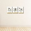 Big Dot of Happiness Little Bumblebee - Bee Kids Bathroom Rules Wall Art - 7.5 x 10 inches - Set of 3 Signs - Wash, Brush, Flush - 3 of 4