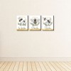 Big Dot of Happiness Little Bumblebee - Bee Kids Bathroom Rules Wall Art - 7.5 x 10 inches - Set of 3 Signs - Wash, Brush, Flush - 3 of 4