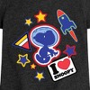 Girls' - Peanuts - Space Snoopy Flair Fitted Short Sleeve Graphic T-Shirt - 2 of 4