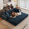 Whisen 78.8" Boneless Modular Sectional Sofa, Convertible Floor Sofa Bed, Compression Sofa with Pillow Back Support Armrest - 4 of 4