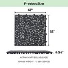 Dolonm 12"x12" Black Interlocking Deck Tiles – Plastic, Waterproof & Anti-Slip for Patio, Balcony, Shower - 4 of 4