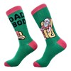 Crazy Dog T-Shirts Men's Dad Bod Santa Socks Funny Xmas Drinking Lazy Fat Santa Claus Joke Footwear - 2 of 4
