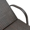 Resenkos Outdoor Premium Chaise Lounge Chair - 5-Level Adjustable Backrest, Rattan Weave, Poolside Comfort With Wheels, Cushion & Headrest, Deep - 4 of 4