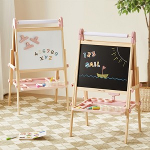 Tiny Land® Magnitales Easel for Kids - Pink - 1 of 4