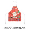 Unique Bargains Christmas Aprons Santa Claus Gifts Linen 21.65"x26.77" 1 Pcs - 3 of 4