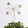 Transpac Metal Starburst Gold Glitter Plant Pick Home Decorations Patriotic - 2 of 2