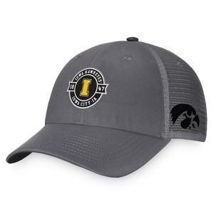 NCAA Iowa Hawkeyes Unstructured Meshback Hat - Gray/White - 1 of 4