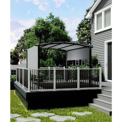 Outdoor Arched Pergola,metal Pergola with Retractable Canopy, Arched Style Gazebos for Backyards, Lawn, Patios