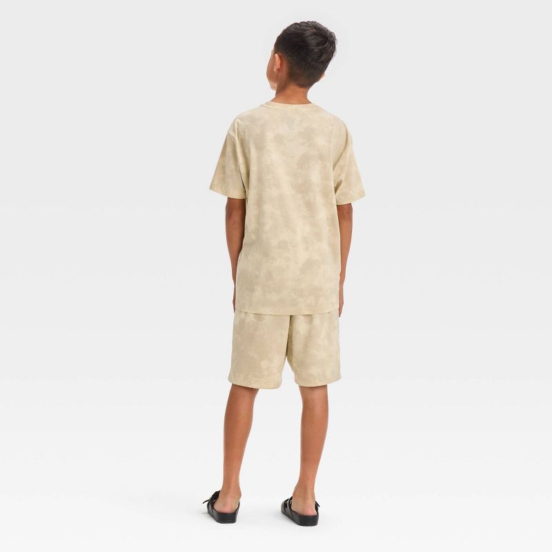 Boys&#39; Jurassic Park Mineral Wash Top and Bottom Set - Off-White, 2 of 4