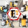 Janitorial Cart, 3-Shelf Cleaning Cart, 500LBS Capacity with 25 Gallon PVC Trash Bag - 4 of 4