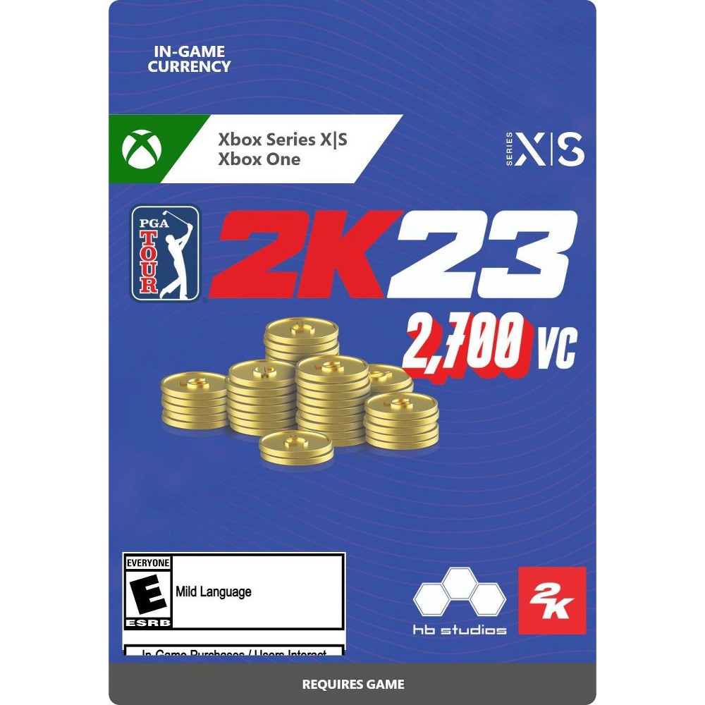 Photos - Game PGA Tour 2K23: 2,700 VC Pack - Xbox Series X|S/Xbox One (Digital)