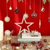 100 Pcs Christmas Ornaments Set, Shatterproof Christmas Tree Ornaments with Hanging Balls & Star, for Wedding, Anniversary, Xmas Eve - 3 of 4