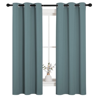 NICETOWN Grommet Top Blackout Curtains, Thermal Insulated Noise Reducing Window Drapes (Set of 2)