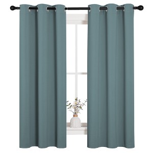 NICETOWN Grommet Top Blackout Curtains, Thermal Insulated Noise Reducing Window Drapes (Set of 2) - 1 of 4