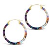 SHINE by Sterling Forever 50mm Resin Hoop Earrings - 2 of 2
