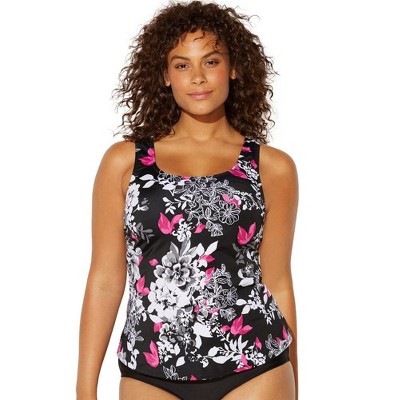 Swimsuits for All Women's Classic Tankini Top (Plus Sizes Available)