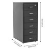 YIYIBYUS Vertical Metal File Cabinet with Lock, Modern Filing Cabinet - 4 of 4