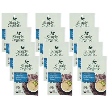 Simply Organic Dairy-Free Jalapeno Queso Blanco Sauce - Case of 12/.85 oz